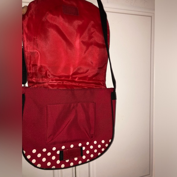 2/$16 Hello Kitty Courier bag crossbody red - Picture 3 of 5